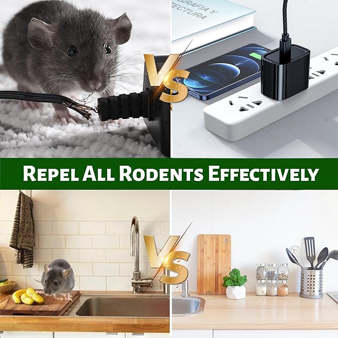 Mouse Repellent Pouches - 12 Pack Extra Strength Peppermint Oil Rodent Deterrent - Natural Indoor & Outdoor Protection for Garage, Storage, RV, Attic & Car - Plant-Based Rat & Squirrel Repeller