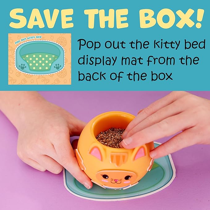 Creativity for Kids Plant-A-Pet: Kitty - Arts and Crafts for Kids, Mini Gifts for Girls and Spring Crafts for Kids, Chia Seed Plant Pet (Ages 6+)
