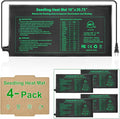 Seedling Heat Mat 4 Pack Dual Certified by MET and UL Plant Heating Mat Pad with Power Failure Protection Thermostatic Waterproof Suitable for Seedlings
