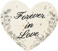 Plantable Wildflower Seed Paper - 48pcs Black & White Heart-Shaped for Funeral Favors, Memorial Gifts, & Sympathy Gifts for Loss of Father and Mother, Loved Ones