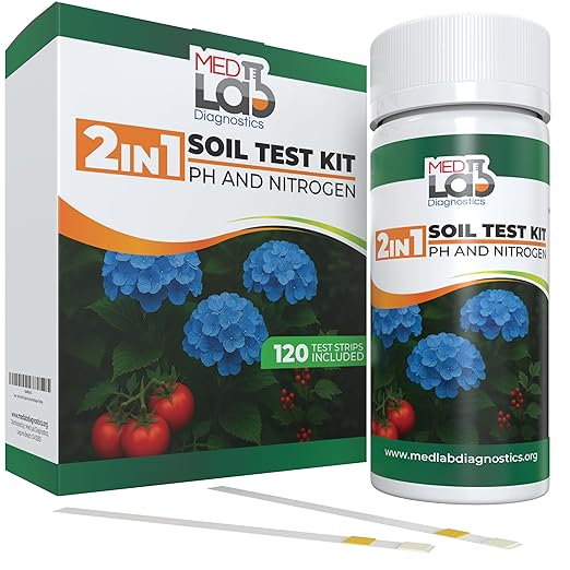 Soil Test Kit- 2-in-1 Soil & Nitrogen Test Strips(120 cnt), Accurate Soil Tester for Garden, Plants, Vegetables, Flowers, and Lawn Care.