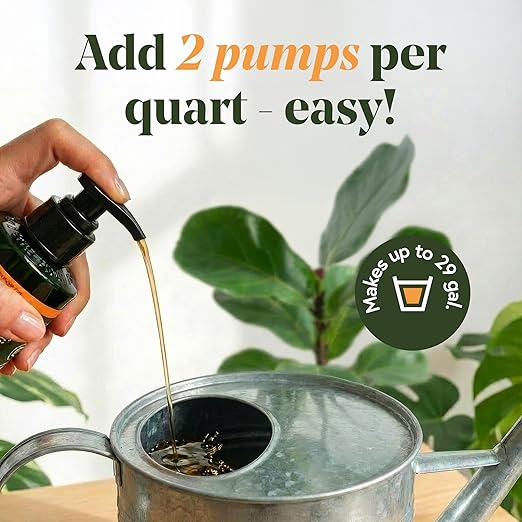 We the Wild Organic Grow Pump and Go - Liquid Plant Food and Fertilizer for Indoor Houseplants - 16.9 fl oz