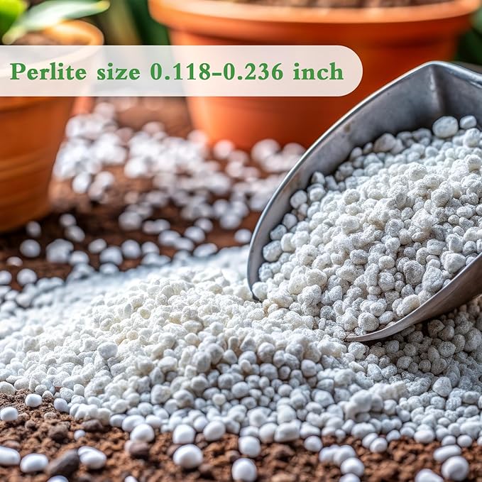 Perlite, 10QT Premium Organic Perlite for Plants, Enhances Soil Drainage and Aeration, Perfect Perlite for Plants Indoor & Outdoor, Horticultural Perlite for Gardening, Perfect for Potting Mixes