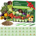 30 Heirloom Vegetable Seeds for Planting- 17,240+ Non-GMO Seeds for Planting, Individually Packeted for Indoor/Outdoor Gardens & Continuous Harvest
