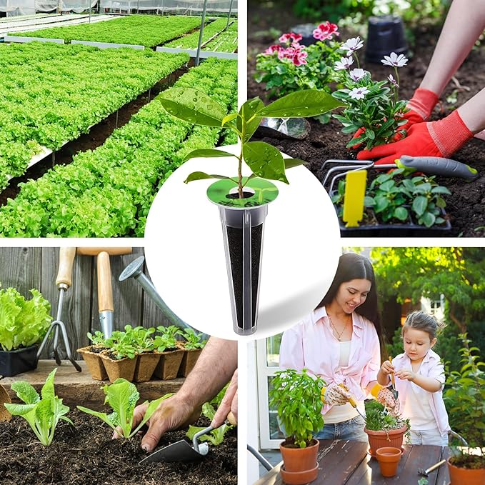 150 PCS Hydroponic Pods Kit, Seed Pods Kit for Aerogarden, Grow Anything Kit, Coolrunner Hydroponics Garden Accessories with 24 Baskets, 50 Stickers, 50 Sponges, 2 Tweezers, 24 Planting Cove (150)