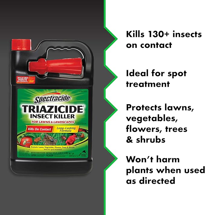 Spectracide Triazicide Insect Killer For Lawns & Landscapes, Ready-to-Use, 1-Gallon, 4-Pack