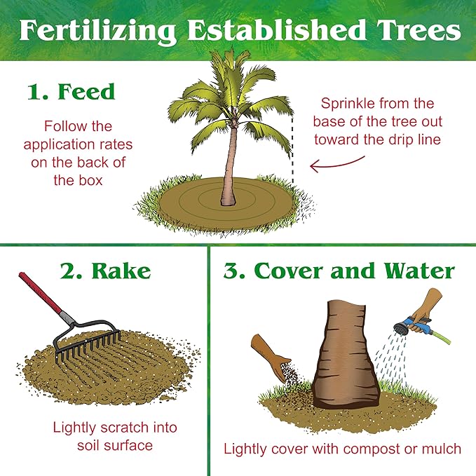 Down To Earth All Natural Fertilizers Organic Palm Tree - Plant Food for Palms, Cycads, Exotic and Tropical Plants 6-2-8, 5 lb