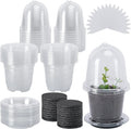 EBaokuup 20 Pack Self Watering Seed Starter Pot, 3 Inch Automatic Watering Plant Nursery Pots with Humidity Dome, Self Watering Nursery Pots for Potted Plants Seed Germination