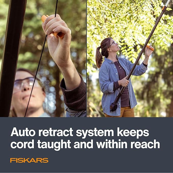 Fiskars XtendControl Pruning Head and Cord Reel with Linear Double-Pulley System, Quick-Adjust Pull-Cord Handle, Compatible with XtendControl Extension Poles (Pole Not Included)