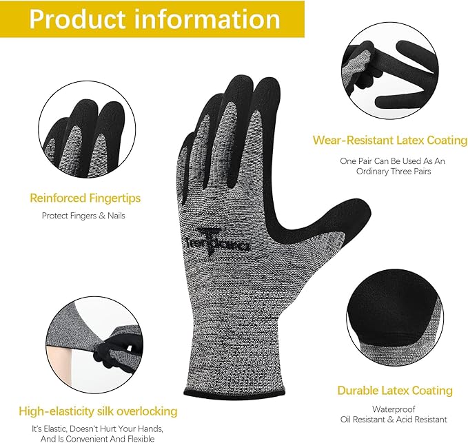 gardening gloves,garden gloves for women,Breathable latex dipped,Suitable for weeding and warehouse handling