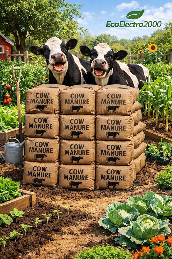Lot of 6, 20 or 60 Organic Humus and Manure Soil, Each Bag is 1 Cu. Ft. Consists of 80% Compost Base and 20% Manure Delivered to Your Door, Never Carry Heavy OR Mess Your CAR Trunk. (20)