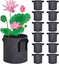 DECOHS 12 Pack Aquatic Plant Pots for Pond, Reusable Fabric Aquatic Plant Pots, Breathable Pond Plant Basket Grow Bags with Handles for Aquatic Plants, Bog Plant, Water Lily, Lotus, Flower (3 Gallon)