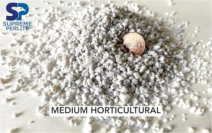 Supreme Perlite 4 Pack Medium Horticultural Perlite for Potting Soil, Seed Starting, Propagation, Organic Gardening & Soil Aeration, 4 Cu Ft Bag