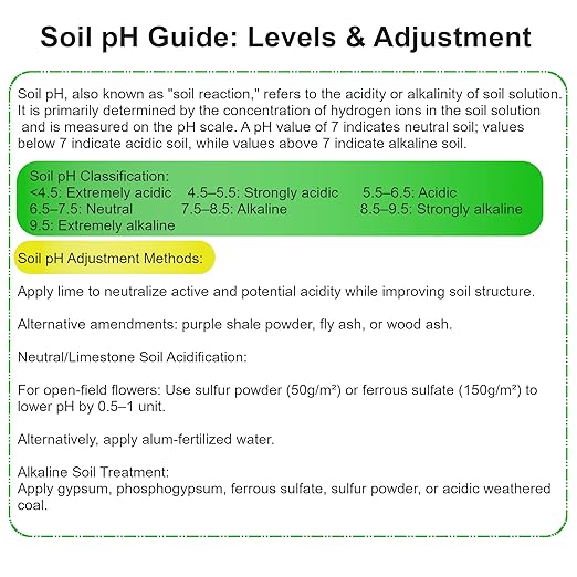 Soil Probe All-in-One pH/Moisture/Light Dual Probe Soil Tester Plant Care Soil Meter for Garden, Lawn, Farm, Promotes Healthy Plant Growth(Green)