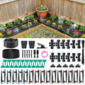 100FT Drip Irrigation System for Garden, 2026 Upgraded DIY Automatic Plant Watering Kit with Push-Fit Connectors, 30 Water-Saving Adjustable Drip Emitters for Yard, Lawn & Greenhouse
