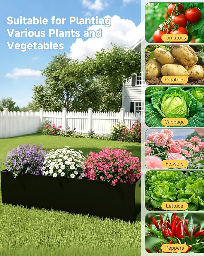 Cucumber Trellis with Grow Bag for Raised Bed, A-Shape Garden Trellis for Climbing Plants Outdoor, Metal Plant Trellis with Garden Netting for Flower Vegetables, Pea, Grape (50 * 17 * 65inch(L*W*H)