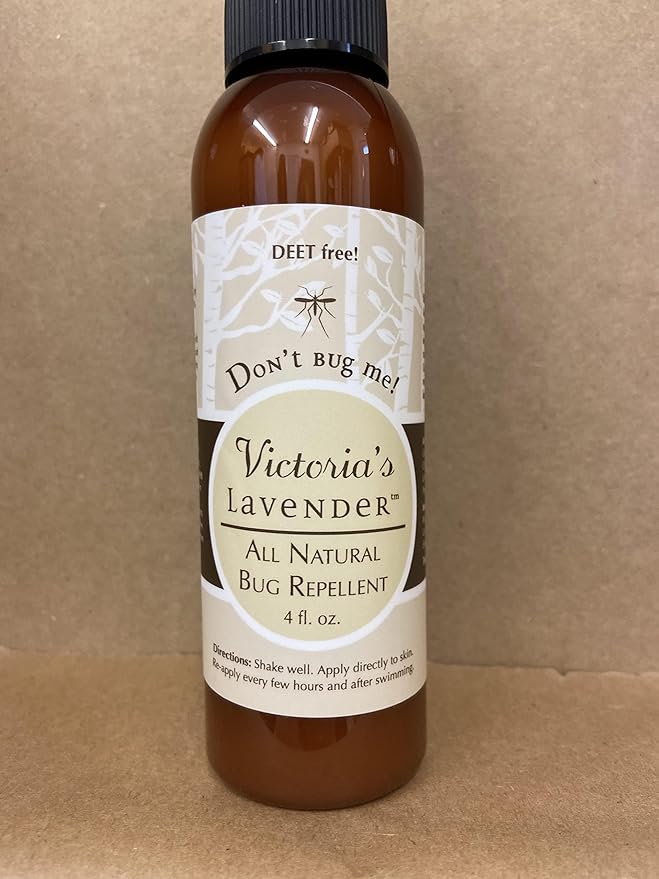 Victoria's Lavender Don’t Bug Me Insect Spray - Natural Insect Spray for Kids - Ideal for Outdoor & Indoor Protection - DEET Free with Essential Oils, Aloe Vera & Eucalyptus, Made in USA – 2 Oz + 4 Oz