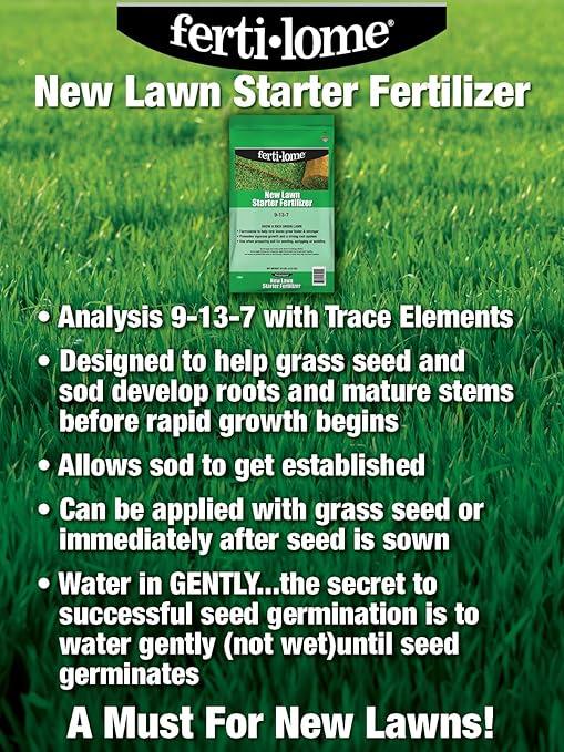 Fertilome (13906) New Lawn Starter Fertilizer 9-13-7 (16 lbs.)