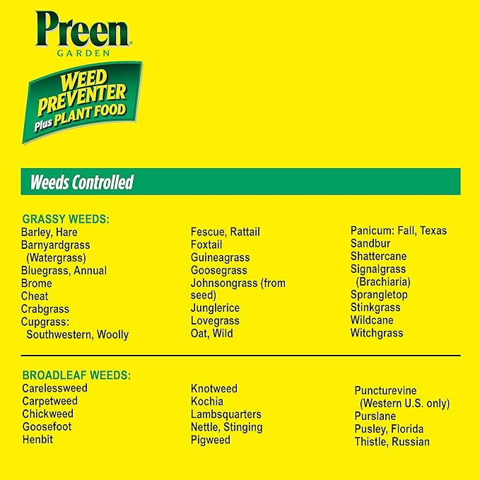 Preen Garden Weed Preventer Plus Plant Food - 5.625 lb. Bottle - Covers 900 sq. ft.