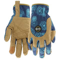Miracle-Gro Women's High-Dexterity Gardening Work Gloves, Touchscreen Technologies, Abrasion Resistant, Comfort, Blue/Tan, Medium, (MG86207/WML)