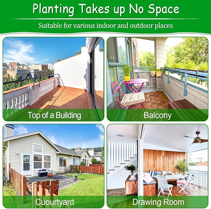 Round Fabric Galvanized Raised Garden Bed Liner, 2x2x1 Feet Outdoor Garden Planting Bags for Vegetables, Flowers, Herbs, and Succulents
