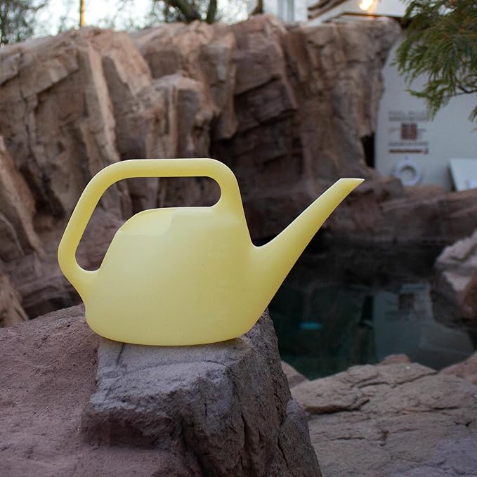 Bloem Translucent Watering Can: .4 Gallon (1.5 Liter), Goldfinch Yellow, Resin, Indoor and Outdoor Use
