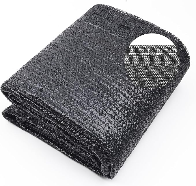 Cool Area 70% 10x12ft Sunblock Shade Cloth Cover Mesh UV Resistant Net for Garden Flower Plant Greenhouse, Black