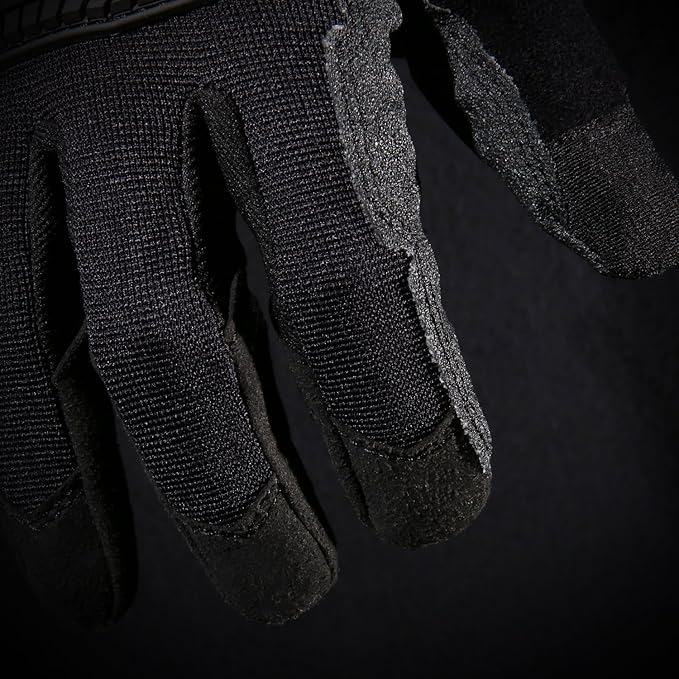 Ironclad Heavy Utility Work Gloves HUG, High Abrasion Resistance, Performance Fit, Durable, Machine Washable, (1 Pair), SMALL Black & Grey