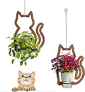 EIGEN Hanging Planters for Indoor Plants - with Self Watering Pots for Indoor Plants (Included), Comes with Macrame Plant Hanger Cord, Cat Decor Planters with Plant Pots (2 Set)