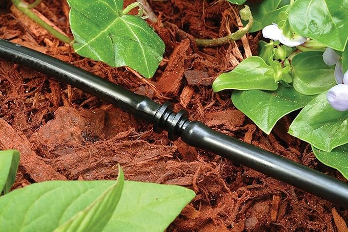 80 Pack Drip Irrigation 1/4” Barbed Coupling Fittings, Barbed Connectors Fits Universal 1/4-Inch Drip Tubing, Irrigation Coupler for Drip or Sprinkler System