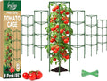 Legigo 6 Pack 65 Inch Tomato Cage for Garden, Heavy-Duty Tomato Trellis Plant Support Stakes, Adjustable Garden Trellis Plant Cage for Climbing Plants Peppers Outdoor Raised Garden Bed and Vegetables