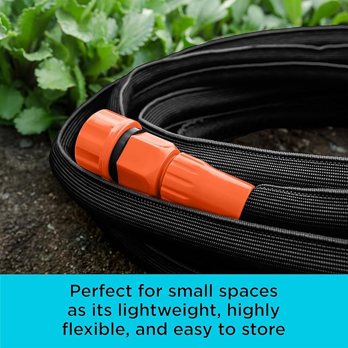 Black + Decker® 25 ft x 5/8 in, Expanding Garden Hose – Lightweight, Kink-Resistant, Quick Repair Couplings® BXMHBB22182