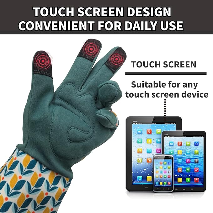 Long Gardening Garden Gloves,Thorn-proof&Puncture Resistance Rose Cactus Gauntlet Glove for Gardener,Gifts