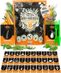 Tactiko Survival 30 Calorie-Dense Veggies & Popular Herbs - Ultimate Energy Seed Kit - USA-Grown Non-GMO Heirloom Seeds - Mylar-Bag for Long-Term Storage, Emergency Food Supply Gardening