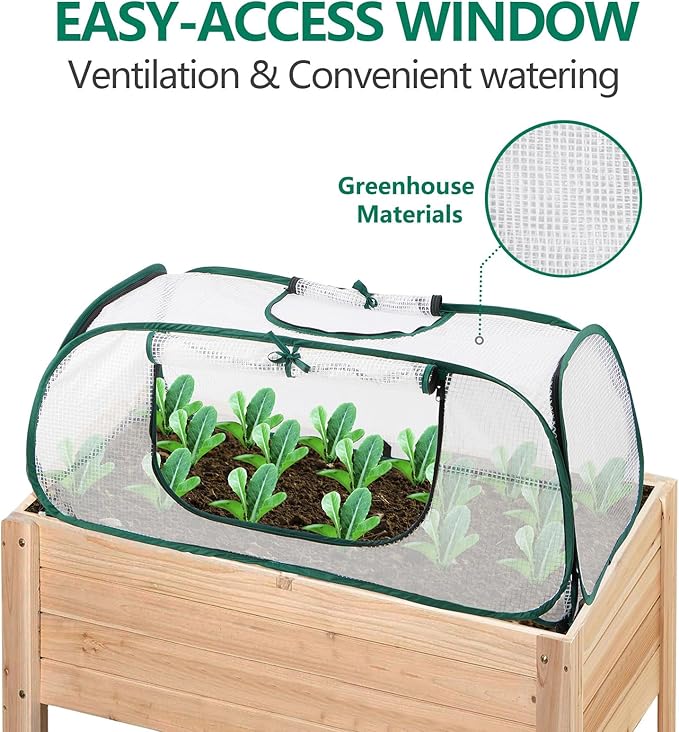 Garden Bed Cover, 45"x22"x16"(H), Plastic Hot House, Garden Row Accelerator, Greenhouse, Freeze Protection Humidity Domes for Gardening Germination and Seedling Propagation