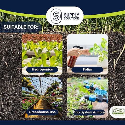 Supply Solutions Premium 97 Solution Grade Gypsum - Fast Acting Gypsum for Soil - Organic Calcium Sulfate Dihydrate - Gypsum Powder for Root Growth, Lawns, Mushroom Cultivation (10lbs)