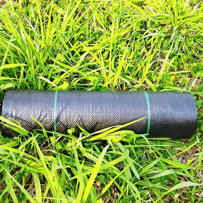 Garden Weed Barrier Landscape Fabric,Weed Block Fabric Heavy Duty 3.2OZ,Woven Mulch for Landscaping Ground Cover Weed Control Fabric, Black Garden Bed Liner (1.4ft x 200ft)