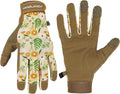 Womens Work Gloves Touch Screen Working Grip Glove for Yardwork Gardening Gloves Khaki