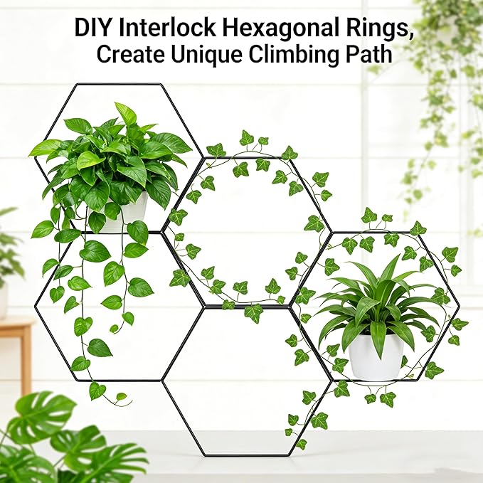 Wall Trellis Indoor, Garden Trellis Plant Accessories Sturdy Wall Trellis for Indoor Climbing Plants, Practical Plant Accessories with Stable Support for Pothos, Ivy, Monstera & More Houseplants