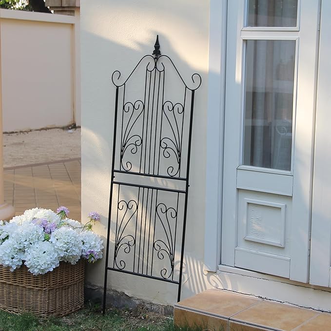 1 Pack Trellis for Climbing Plants Outdoor 59" H x 22" W Rustproof Sturdy Garden Trellis Climbing Plant Support Structure for Climbing Cucumber Tomato Rose Vegetable Flower Plant Trellises