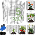 Mwellewm 15Pcs Plant Protectors from Animals Metal Plant Cages for Outdoor Plants Plant Cage & Supports Keep Animal Out Garden Wire Mesh Protection from Rabbit Chicken Squirrel Tree Flower