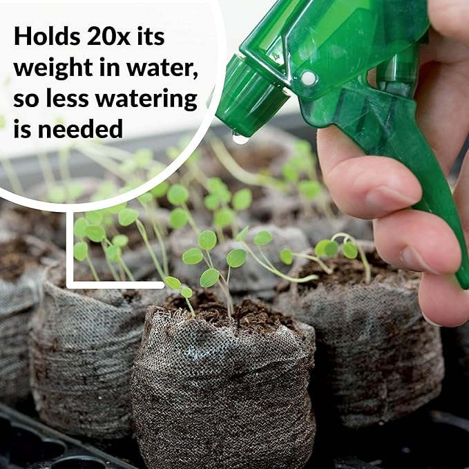 Jiffy Peat Soil Pellets Seed Starter Plugs - for Indoor Seedlings, Plant Starter - 500 Count - Peat