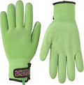 Garden Latex Protective Gardening Gloves | Close-Fitting Sustainable Yarn Gloves for Planting, Weeding and Gardening - Light Green - 7