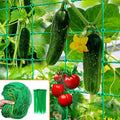 Trellis Netting, Garden Netting for Plants, 6.6x9.85 FT Garden Trellis Netting for Climbing Plants with 27 Strands Nylon Outdoor Indoor, Vegetable Grow Trellis Net for Tomato, Cucumber, Grape, Bean