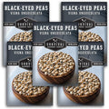 Black Eyed Pea Seeds for Planting - Heirloom Non-GMO Cowpea Variety - Drought Tolerant, High-Yield Southern Field Peas for Home Gardens and Food Independence - Survival Garden Seeds (5 Pack)