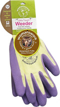 Womanswork 440PUR M Purple Form Fitting Weeder Gardening Glove, Medium