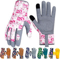 Leather Gardening Gloves for Women Thorn Proof Garden Gloves Touch Screen Working Gloves Gifts