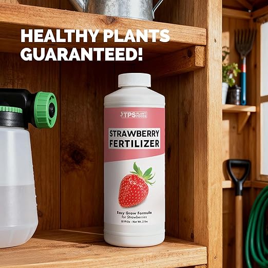 Strawberry Fertilizer – Liquid Strawberry Plant Food for Better Berry Production & Healthy Growth, 1 Gallon