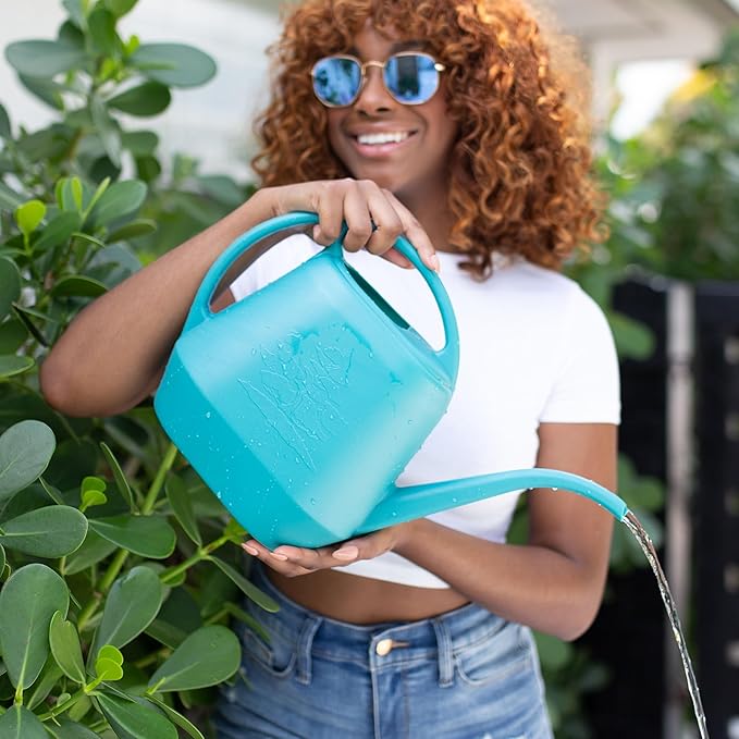 Bloem Watering Can Aqua Rite 1.1 Gallon (144 Fl Oz) Bermuda Teal Green