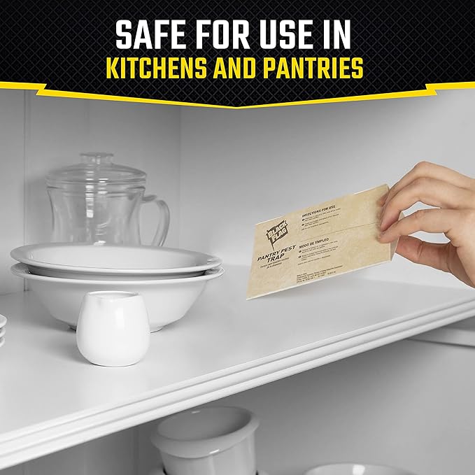 Black Flag Pantry Pest Trap 2 Count, Insect Traps, Safe For Use In Kitchens And Pantries